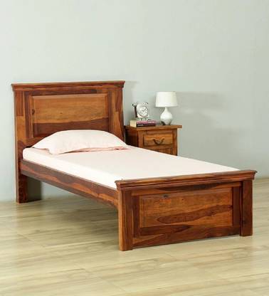 mk furniture Solid Wood Single Bed, 213.36 cm x 101.6 cm (7.0 ft x 3.33 ft)