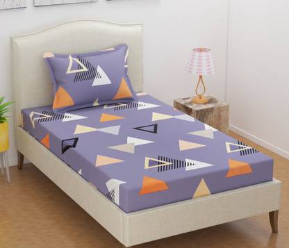 VAS COLLECTIONS 180 TC Microfiber Single Printed Flat Bedsheet