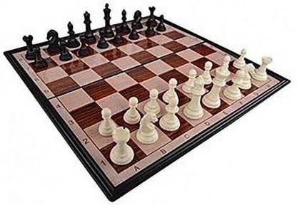 gamseria Magnetic Chess Board, Large Size, by Brains Chess 3 cm Chess Board