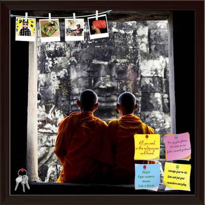 Artzfolio Contemplating Monk In Cambodia Culture Concept Notice Pin Soft Board Cork Bulletin Board