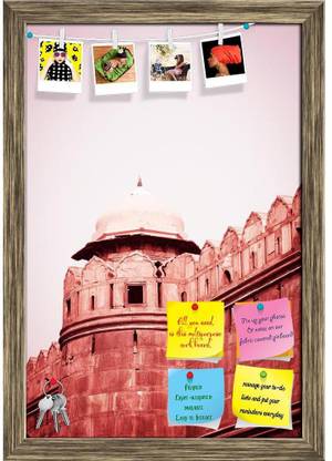 Artzfolio Red Fort Historic Landmark in Old Delhi, India Notice Pin Soft Board Cork Bulletin Board