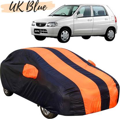 UK Blue Car Cover For Maruti Suzuki Alto (With Mirror Pockets)