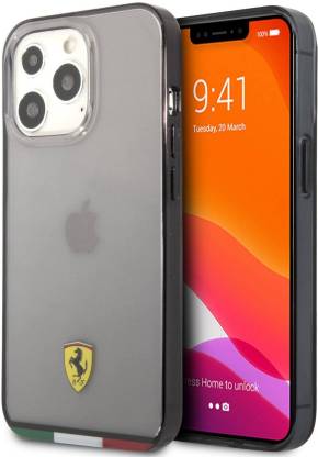 CG Mobile Back Cover for Apple iPhone 13 Pro, Official Licensed, Ferrari Italia Stripe