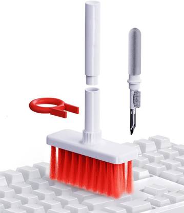 Coinfinitive 5-in-1 MultiFunction keyboard Cleaning Brush for Computers, Laptops, Mobile Plastic Wet and Dry Brush