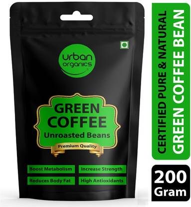 Urban Organics Green Coffee Beans - 200 Gram | For Immunity Building and Weight Loss Program Coffee Beans