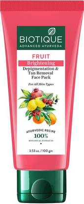 BIOTIQUE FRUIT Brightening Depigmentation & Tan Removal Face Pack