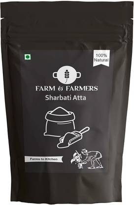 Farm & Farmers Sharbati Whole Wheat Flour | Stone Milled | Chakki Atta