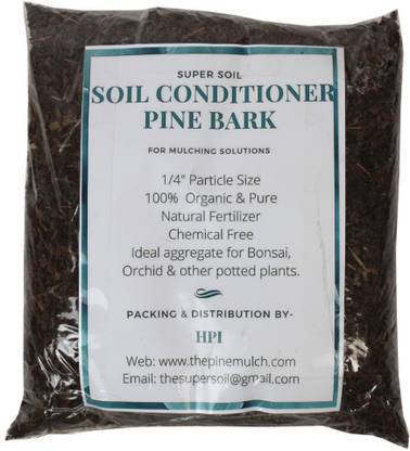 Pine Bark Soil Conditioner 2 Kg Bag Garden Mulch