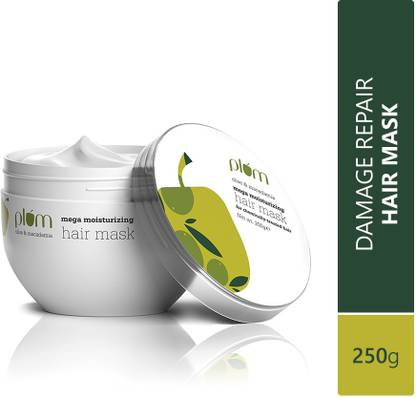 Plum Olive Hair Mask-Olive Oil, Shea Butter, Treated, Dry, Damaged Hair