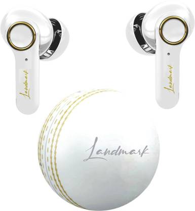 Landmark LM BH133 Cricket Ball Theme True Wireless Earbuds with 30 Hours Play Time Bluetooth Headset