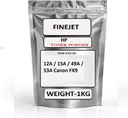 FINEJET Ultra Dark Toner Powder For HP 12A / 15A / 49A / 53A Canon FX9 Toner1KG) Black Ink Toner