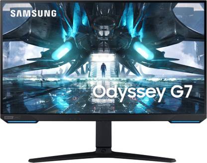 SAMSUNG Odyssey G7 71.12 cm (28 inch) UHD IPS Panel with HAS,3-Sided Borderless, HDR400, Low Input lag, Flat Gaming Monitor (LS28AG700NWXXL)