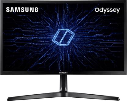 [For ICICI and SBI Credit Card] SAMSUNG 24 inch Curved Full HD VA Panel with Game Mode, Low Input Lag, Eye Saver Mode & Flicker Free Full Immersion Gaming Monitor (LC24RG50FZWXXL)  (AMD Free Sync, Response Time: 4 ms, 144 Hz Refresh Rate)