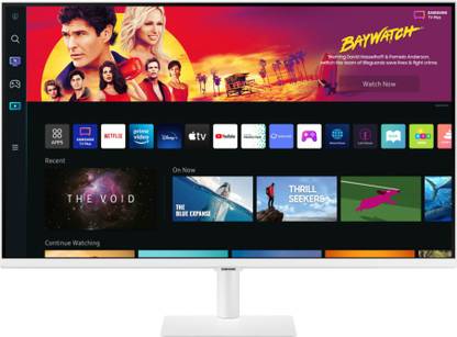 Samsung M7 81.28 cm (32 inch) 4K Ultra HD VA Panel with USB Type-C Port, Multiple Voice Assistants, embedded TV Apps, PC-less productivity with Samsung DeX, Office 365 and IoT Hub, Built-in Speakers, Ultrawide Game View Smart Monitor (LS32BM701UWXXL)