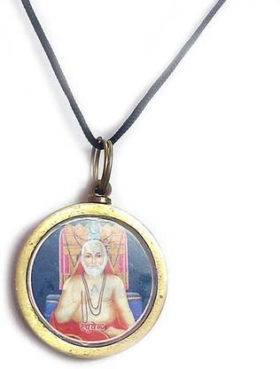 AIR9999 Shri Guru Raghavendra Swami Yantra Mantra Brass Pendant For Unisex Crystal Crystal Pendant