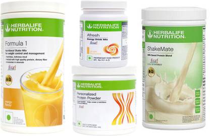 HERBALIFE Formula 1 Shake Mango + Protein 200 Gram + Afresh Ginger + Shake Mate Protein Shake