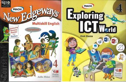 Exploring ICT World + New Edgeways Multiskill English Coursebook (Pack Of 2) (Class -4)