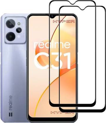 Hyper Edge To Edge Tempered Glass for realme c31, Realme C31