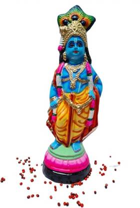 crystal bloom Lord Krishna Statue|Krishna idol|Vithobal Idol|Krishna Murti Idol 13 inches Decorative Showpiece  -  30 cm
