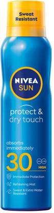 NIVEA Sunscreen - SPF 50 PA+ Sun Protect & Dry Touch Sun Spray SPF 30