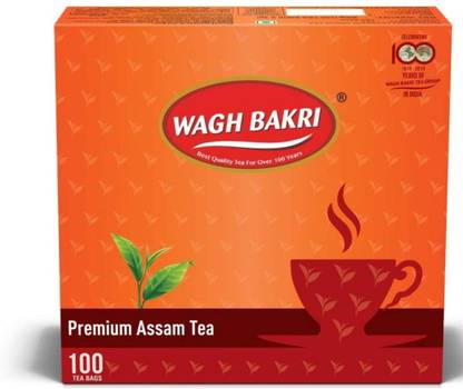 Waghbakri 100 TEA BAGS Black Tea Bags Tetrapack