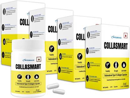 Collasmart UC-II Undenatured Type II Collagen Capsule|180 Capsules (Pack of 4x 45 Capsules)