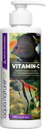 Aquanature Vitamin-C Superior Vitamin C Complex for Freshwater & Marine Fishes (120ml) Pet Health Supplements