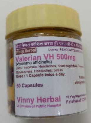 Vinny Herbal Valerian VH 500mg Capsules