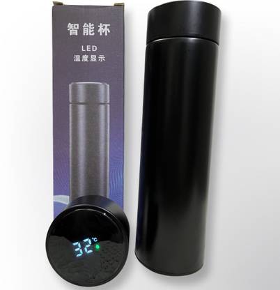 AJSN LED temperature water bottle display I LED indicator water bottle hot & cool 500 ml Steel Flask