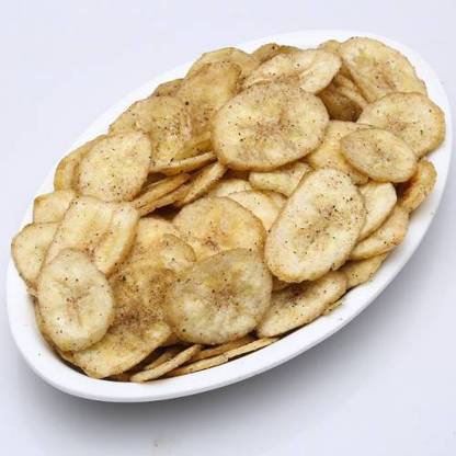 FreshoCartz Crispy Banana Chips | Kela Wafers | Black Pepper Masala Banana Wafers (400gm)