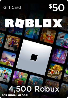 Roblox Gift Card - 4500 Robux Or 50$ Roblox Credit [ GIFT CARD CODE ONLY ]