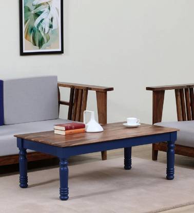mk furniture Sheesham Wood Coffee Table For Living Room (Finish-Natural Finish, Knock Down) Solid Wood Coffee Table