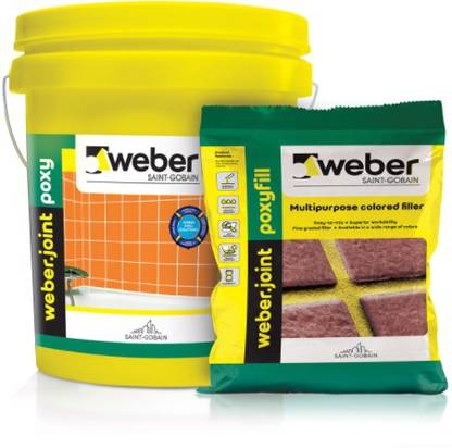Weber Saint Gobain Tile epoxy grout Three component Dark gray color 5kg Crack Filler Crack Filler