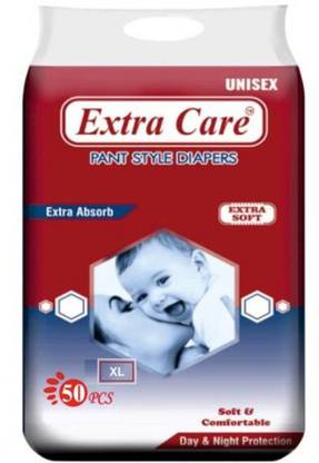Extra Care EXTRA ABSORB PANT STYLE DIAPERS SIZE ( LARGE) PACK OF 50 PCS - XL