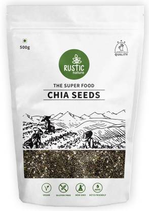 Rustic Nature Raw Chia Seeds Rich in Omega 3 for Weight Loss Chia Seeds
