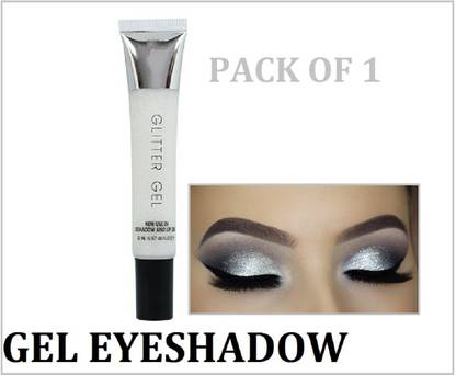 MIKARA 01 WHITE SILVER GLITTER EYE SHADOW LIGHT SHADE AND SHIMMER LOOK STAY LONG 22 ml