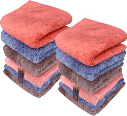 CLUZE Microfiber Face Towel/Women's Plain Soft Hanky-Baby Shower Gift ["Multicolor"] Handkerchief