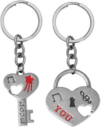 M Men Style Music Sign Love You Set Of 2 Keychain Keyring To Friends Key Chain