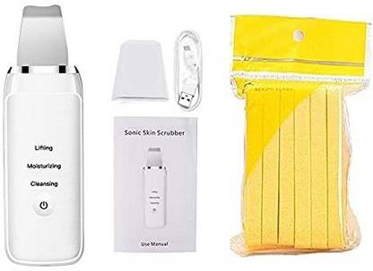 vihan marketing Ultrasonic Micro Skin Scrubber Electric Facial Dead Skin Face Cleaning Black Head Remover Shovel Skin Machine Beauty Apparatus Massager