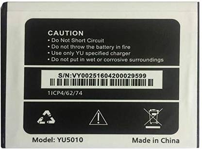 ZIZTRON Mobile Battery For  Micromax Yu Yuphoria YU5010 (2000mAh) with 1 Month Warranty.