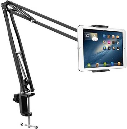 TechBlaze Universal Metal Tablet Arm Stand with Table Clamp 360 Degree Flexible Rotation Mobile Holder