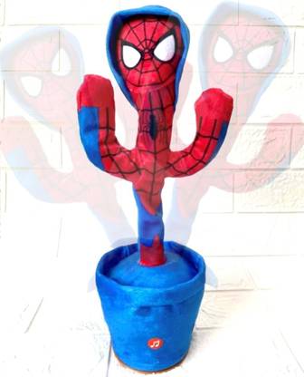 valuableplus Spiderman Cactus, Squad Game Talking & Dancing Cactus Toy , Funny Education Toys