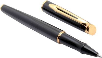 Ledos Exclusive 717 Advanced Shine Black Metal Body With Golden Trims New Roller Ball Pen