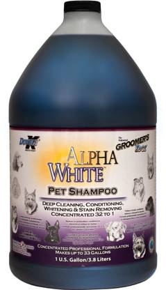 Double K Alpha White Pet Shampoo Whitening and Color Enhancing Mild Dog Shampoo