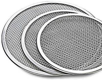 Ochtend Aluminum Pizza Screen Size are 6,7 and 8 inches Set of Three Multi Size Pizza Tray