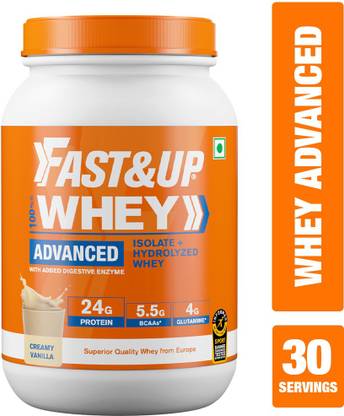 FAST&UP Whey Advanced with Isolate & Hydrolyzed Protein Blend, Informed Sport Certified Whey Protein