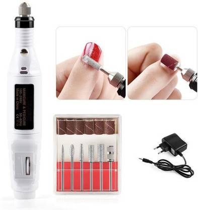 uptodateprouducts Professional Electric Nail Drill Machine Kit Electric Nail Drill File Kit Manicure Pedicure Acrylic Portable Salon Machine Rotary Tool