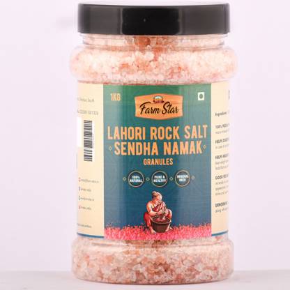 farm star Lahori Salt Granules|Sendha Namak-100% Pure, Mineral rich helps in weight loss Rock Salt