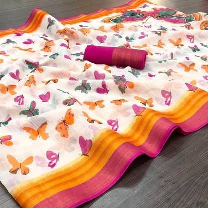 Chanderi Cotton Blend Saree