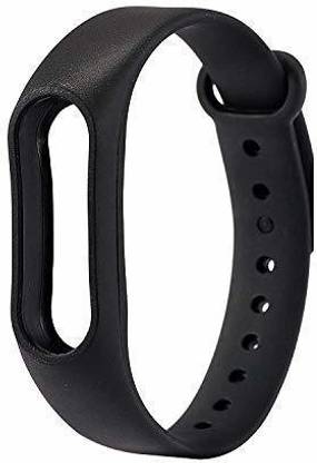 J Silicone Band Compatible with Only MI Band 2 and Mi Band HRX Black Smart Band Strap